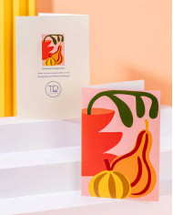 Card ORANGE PUMPKINS