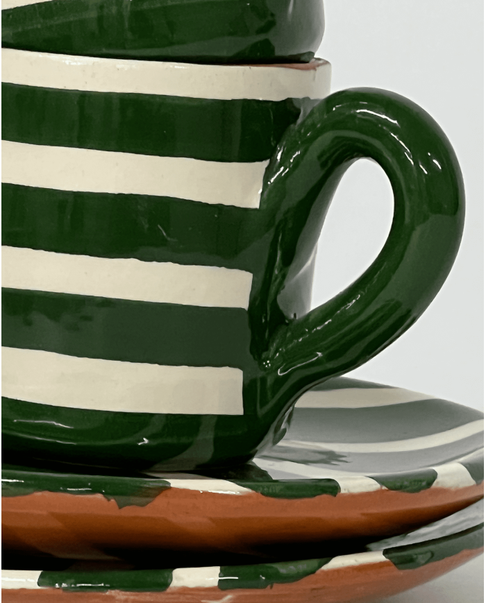 Espresso cup with saucer STRIPE