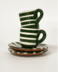 Espresso cup with saucer STRIPE