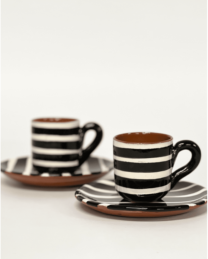 Espresso cup with saucer STRIPE
