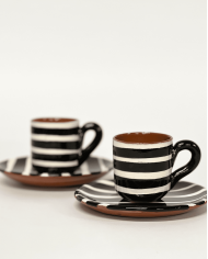 Espresso cup with saucer STRIPE
