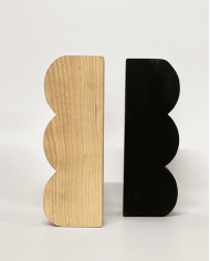 Candleholder BUMP made from chestnut wood