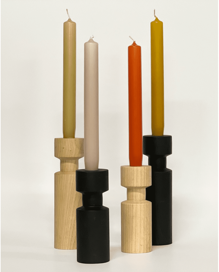 Candleholder CYLINDER  made from chestnut wood