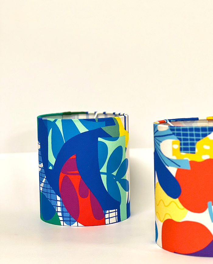 Lampshade NAVY BLUE GARDEN