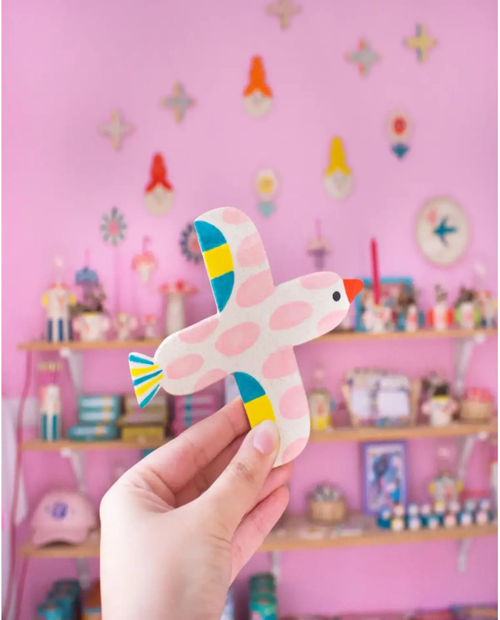Ceramic bird PINK
