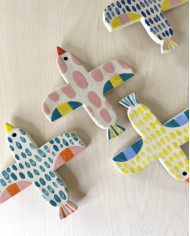 Ceramic bird PINK