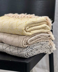 Blanket CALÇADA made of pure cotton