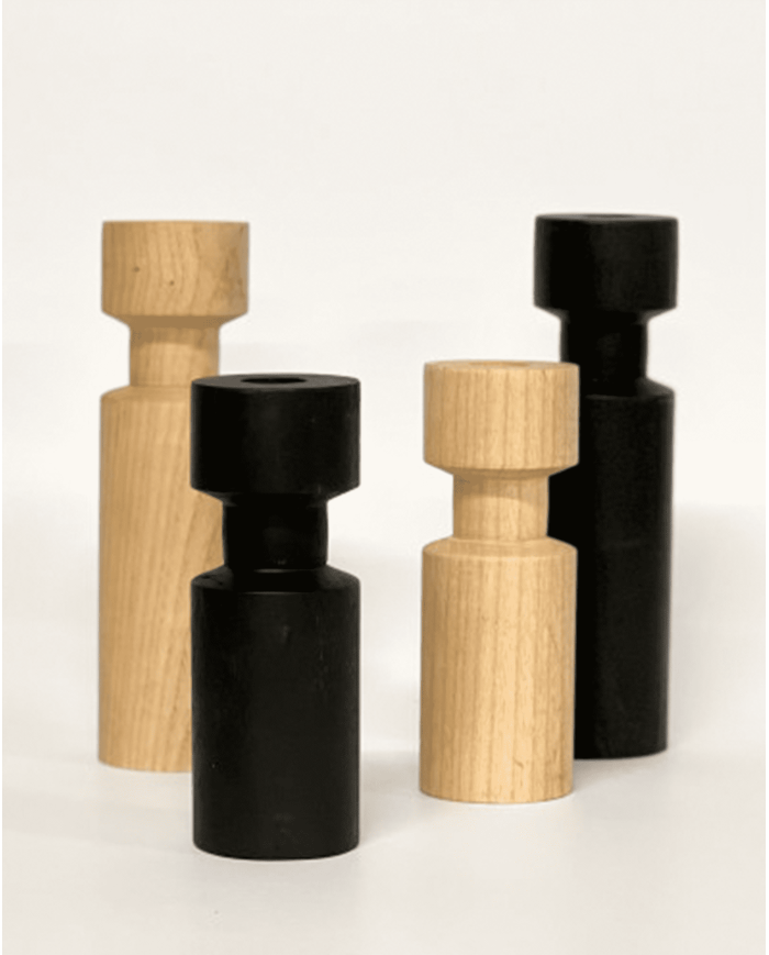 Candleholder CYLINDER  made from chestnut wood