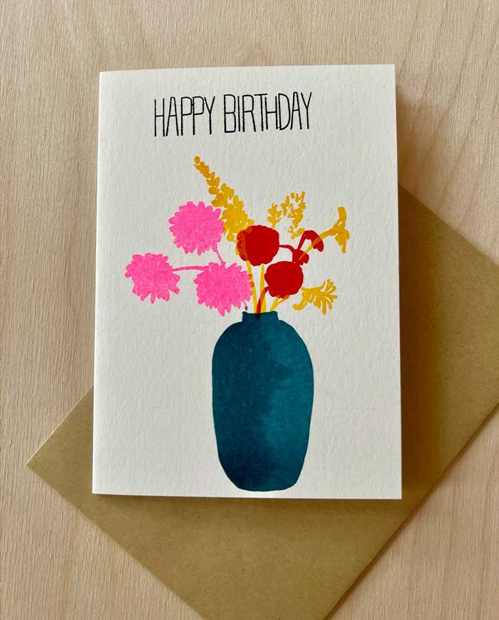 Card BIRTHDAY FLOWER