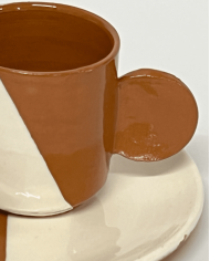 Espresso Tasse mit Unterteller DIPPED