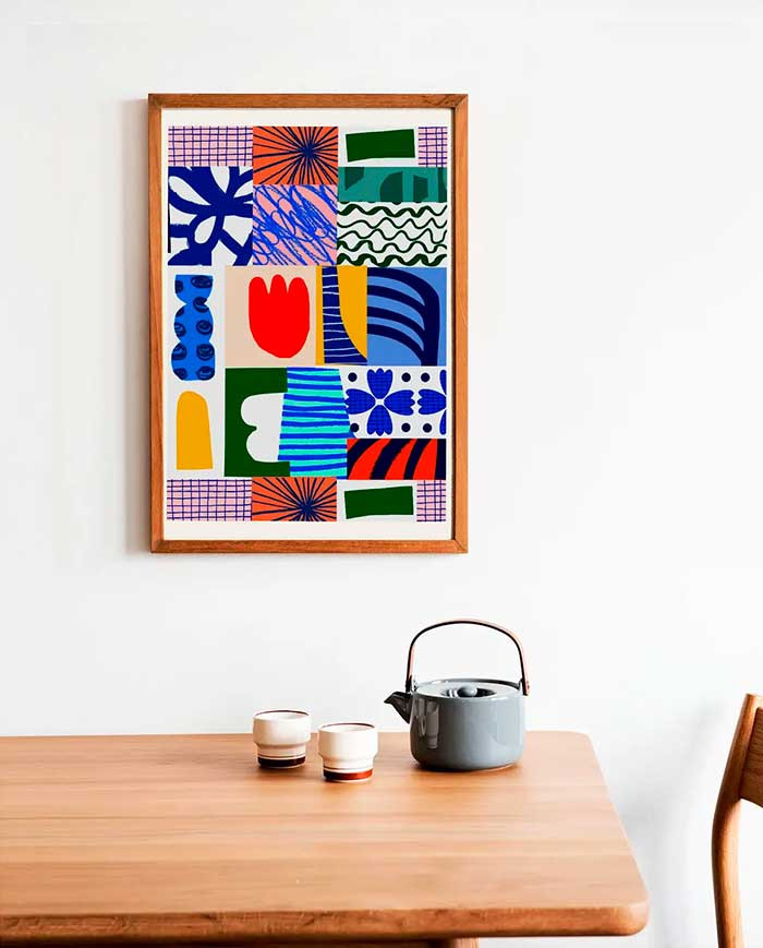 Art Print TULIPS TILE