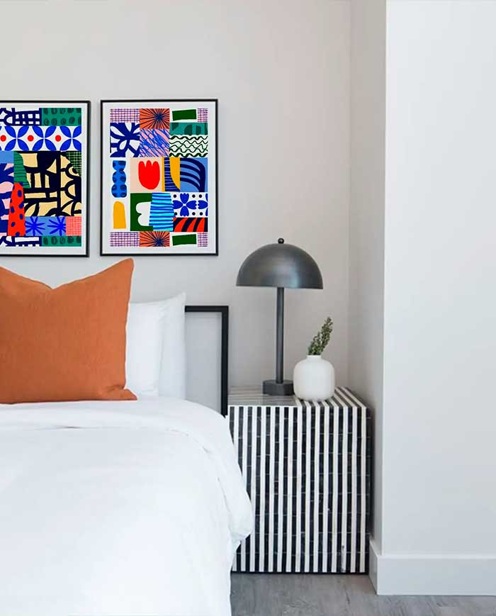 Art Print TULIPS TILE