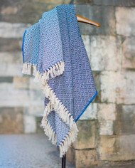 Tagesdecke BICOLOR DIAMANTE aus reiner Baumwolle