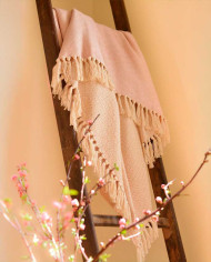 Blanket BICOLOR DIAMANTE made of pure cotton