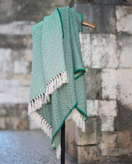 Blanket BICOLOR DIAMANTE made of pure cotton