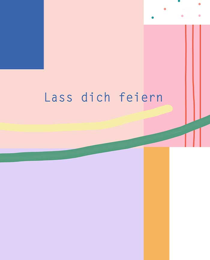 Postcard LASS DICH FEIERN