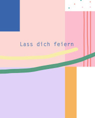 Postcard LASS DICH FEIERN