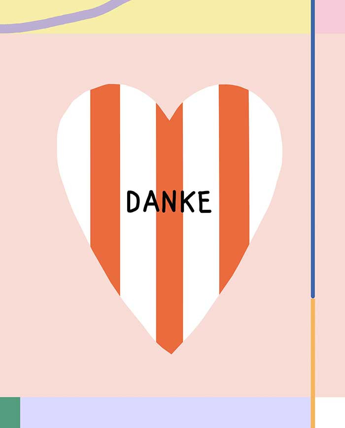 Postcard DANKE