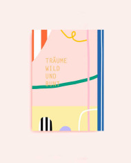 Postcard TRÄUME WILD UND BUNT