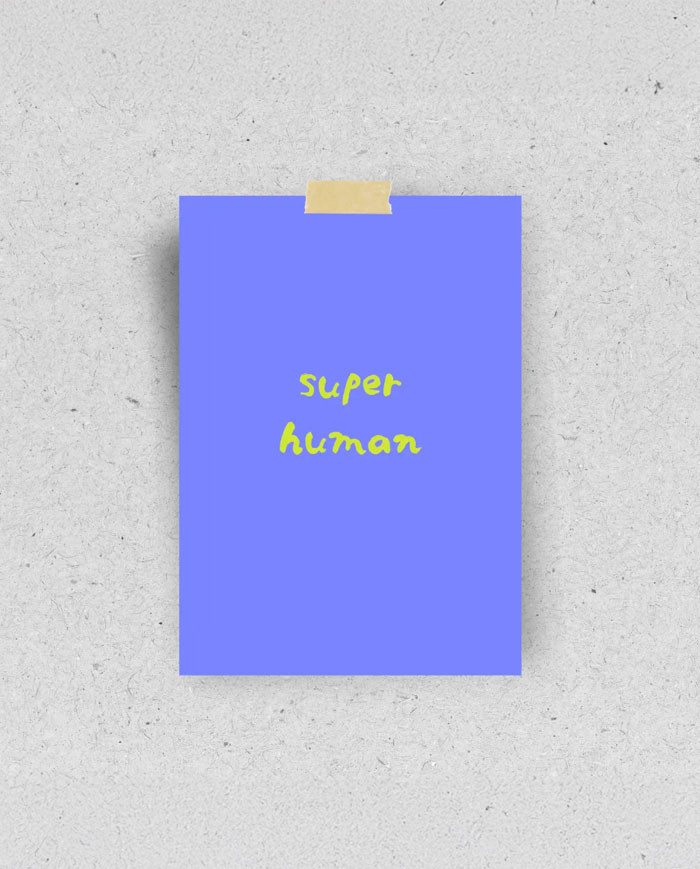 Postcard SUPER HUMAN