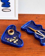 Tablett TRIANGLE BLAU GESPRENKELT