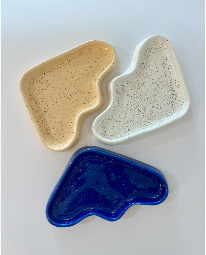 Tablett TRIANGLE BLAU GESPRENKELT