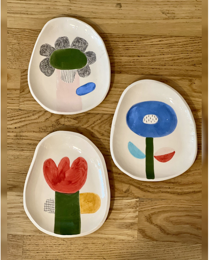 Plate EGG FLOWER