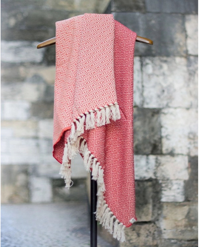Tagesdecke BICOLOR DIAMANTE aus reiner Baumwolle