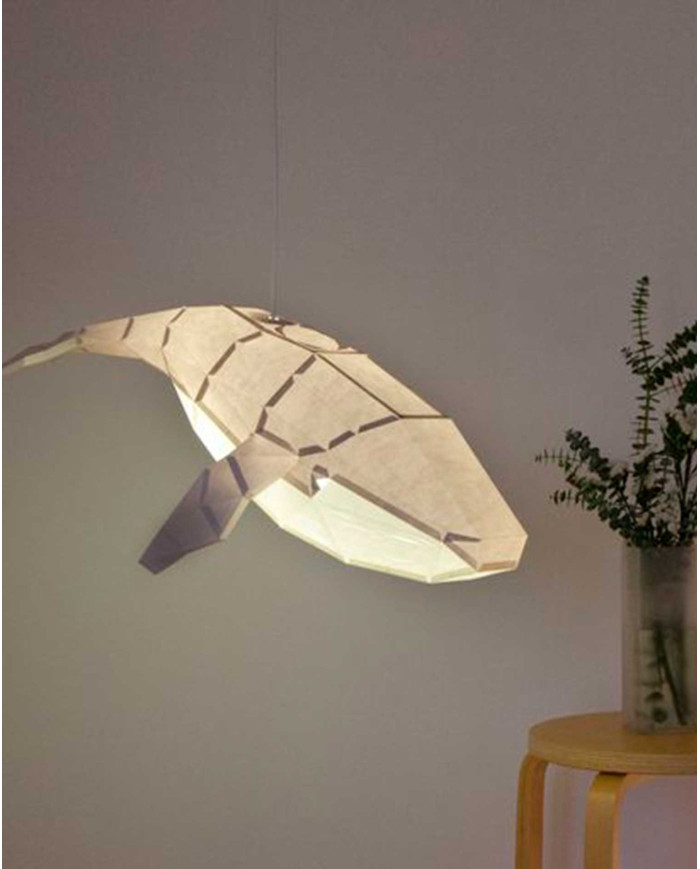 Papier-Hängelampen DIY-Set HUMPBACK WHALE