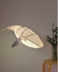 Paper hanging lamp DIY set HUMPBACK WHALE