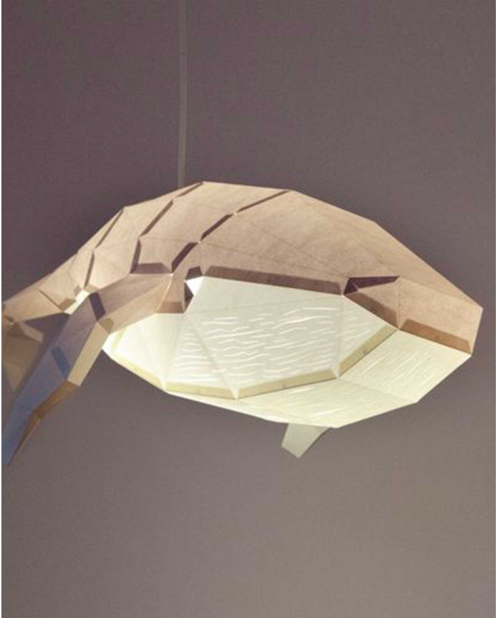 Paper hanging lamp DIY set HUMPBACK WHALE