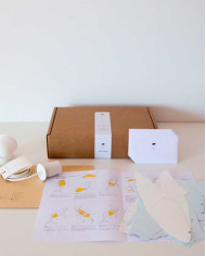 Paper hanging lamp DIY set HUMPBACK WHALE